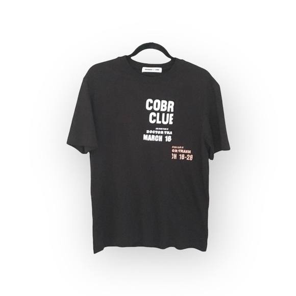 new McQ • Alexander McQueen ★ Cobra Club Patchwork Tee T Shirt ★ Black Large ★ - Picture 11 of 17